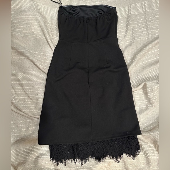 Lulus Elegant Black Strapless Dress Size S - Picture 4 of 8